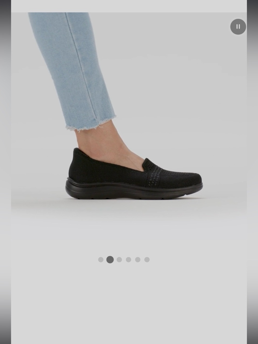 NEW Skechers GOGA  MAT Women's Black Knit Slip-On Hands Free Heel Pillow SZ 10